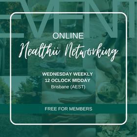 Healthii Networking - ONLINE WEDNESDAY WEEKLY