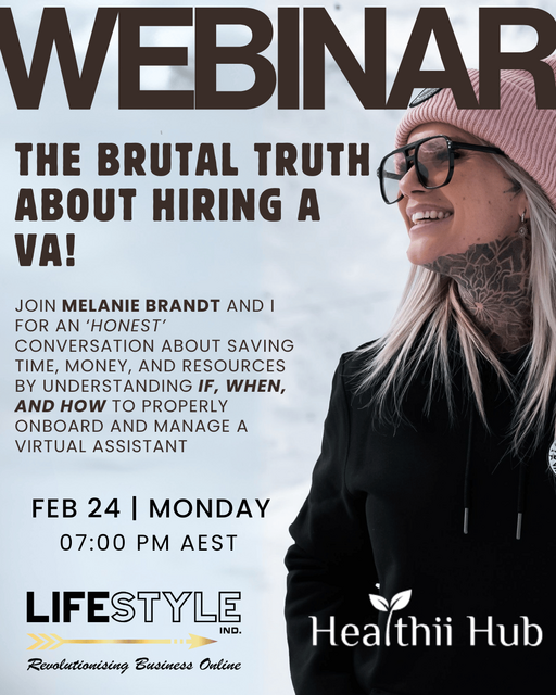 WEBINAR - The Brutal Truth About Hiring a VA! with Melanie Brandt!