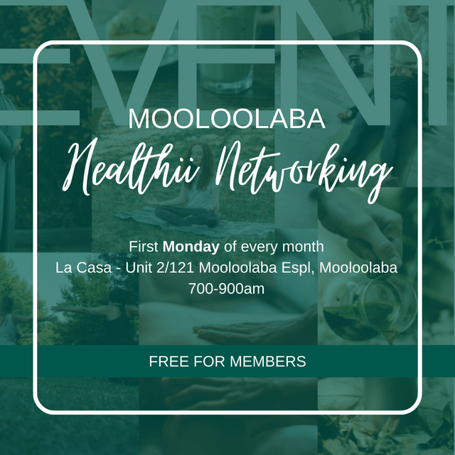 Healthii Networking - MOOLOOLABA 7/4/2025