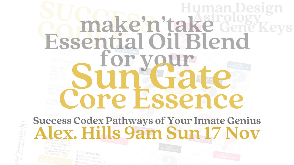 Essential Oils for your Sun-Genius (Success Codex)